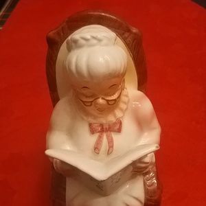 Lefton "Retirement Fund"  Granny Coin Bank Vintage